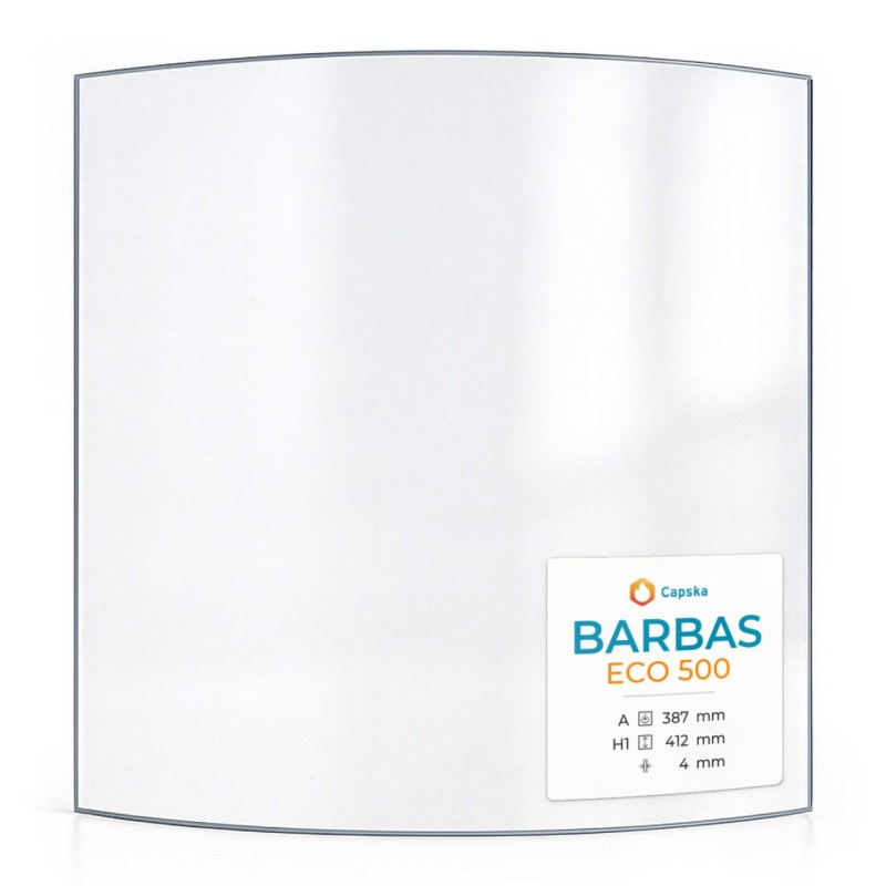 Vetro Barbas ECO 500 - Vetro Curvo per stufa a legna