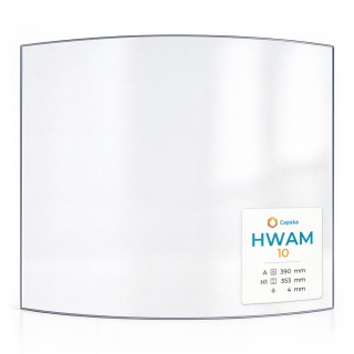 Vitre Hwam 10 - Verre Courbe pour poêle à bois