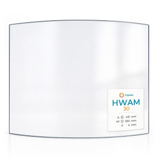 Vitre Hwam 30 - Verre Courbe pour poêle à bois