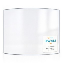 Vitre Hwam 30 - Verre Courbe pour poêle à bois