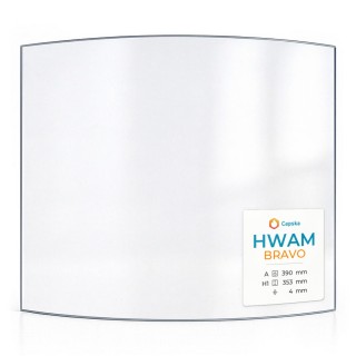 HWAM BRAVO Glass - Curved Panel for Wood Burning Stove