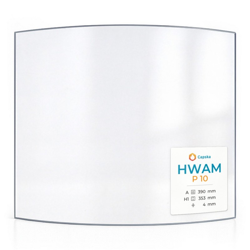 Vetro Hwam P 10 - Vetro Curvo per stufa a legna