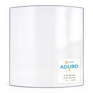 Aduro 9 Glas - in sich gebogenes Kaminglas für Kaminofen