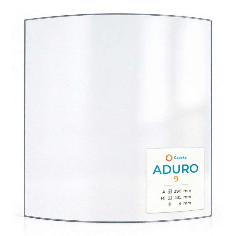 Vitre Aduro 9 - Verre Courbe pour poêle à bois