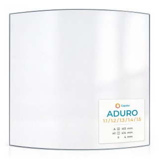 Vetro Aduro 1.1 / 1.2 / 1.3 / 1.4 / 1.5 - Vetro Curvo per stufa a legna