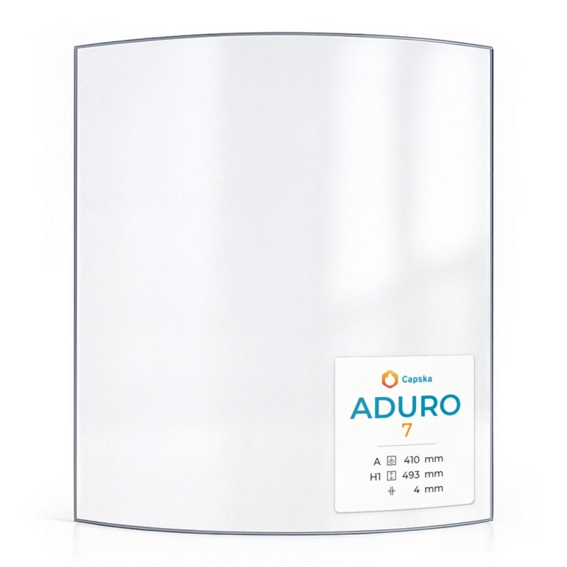 Vitre Aduro 7.1/7.2 - Verre Courbe pour poêle à bois
