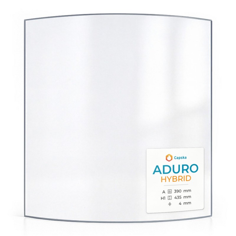 Vetro Aduro HYBRID - Vetro Curvo per stufa a legna