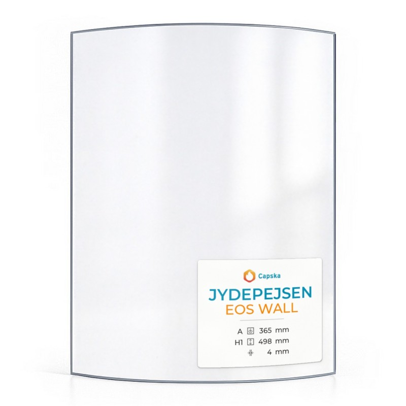 Jydepejsen EOS WALL Glass - Curved Panel for Wood Burning Stove