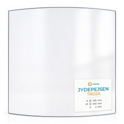Vetro Jydepejsen TROJA - Vetro Curvo per stufa a legna