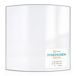 Vetro Jydepejsen SIRIUS - Vetro Curvo per stufa a legna