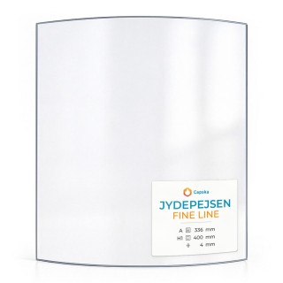 Jydepejsen FINE LINE Glass - Curved Panel for Wood Burning Stove
