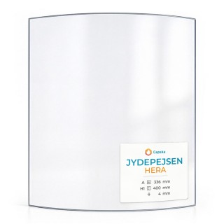 Jydepejsen HERA Glas - Kaminglas in sich gebogen