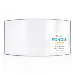 Fondis CARINA Glass - Curved glass panel for wood burning stove