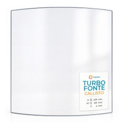 Vetro Turbo Fonte CALLISTO - Vetro Curvo per stufa a legna