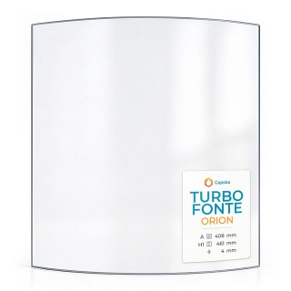 Vetro Turbo Fonte ORION - Vetro Curvo per stufa a legna