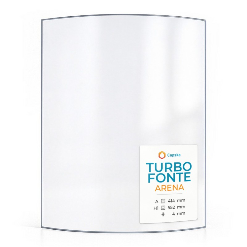 Turbo Fonte ARENA Glas - Kaminglas für Kaminofen