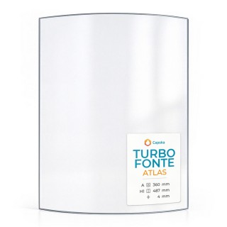 Turbo Fonte ATLAS Glas - Kaminglas für Kaminofen
