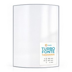 Vetro Turbo Fonte TASMANIA - Vetro Curvo per stufa a legna