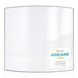 Vetro Arkiane GAIA - Vetro Curvo per inserto per caminetto