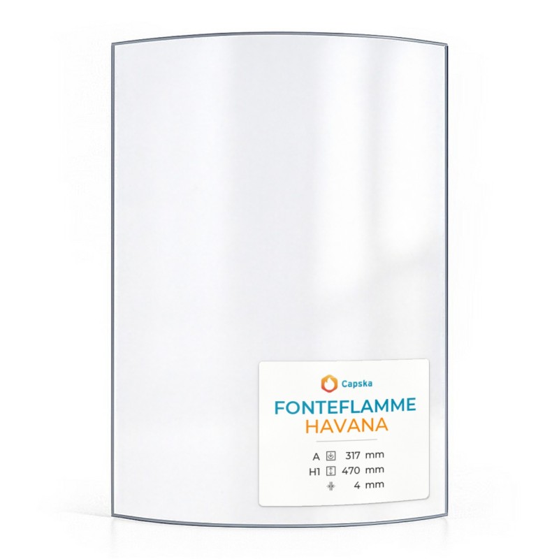 Fonteflamme HAVANA Glas - Kaminglas für Kaminofen