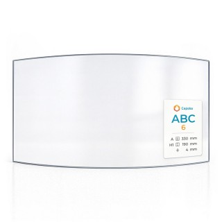 ABC 6 Curved Glass Panel for Wood Burning Stove
