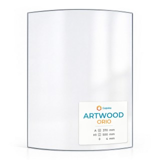 Artwood ORIO Front Glass - Curved Glass Panel for Wood Burning Stove