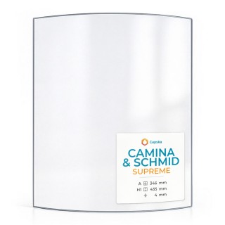 Vitre Camina & Schmid SUPREME - Verre Courbe pour poêle à bois