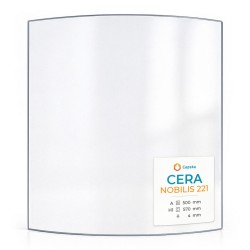 Vitre Cera NOBILIS 221 - Verre Courbe pour poêle à bois