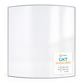 GKT SVEALAND Glass - Curved Glass Panel for Wood Burning Stove