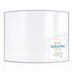 Vitre Kratki MILLY - Verre Courbe pour poêle à bois
