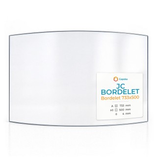 Vetro Jc Bordelet BORDELET 733X500 - Vetro Curvo per caminetto