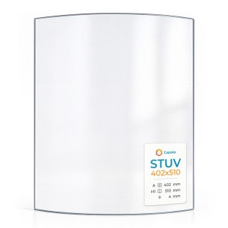 Stuv 402X510 Curved Glass Panel for Wood Burning Stove