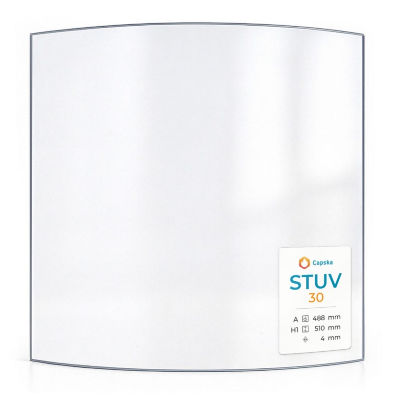 Stuv 30 Glass - Curved Panel for Wood Burning Stove