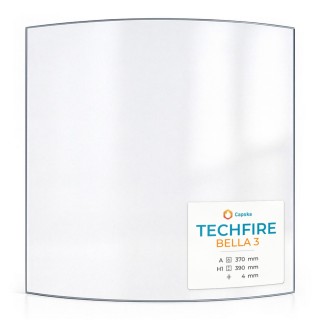Techfire BELLA 3 Glas - Kaminglas für Kaminofen