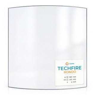 Techfire RONDO Glass - Curved Glass Panel for Wood Burning Stove