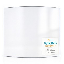 Vitre Wiking NORDIC 7 - Verre Courbe pour poêle à bois