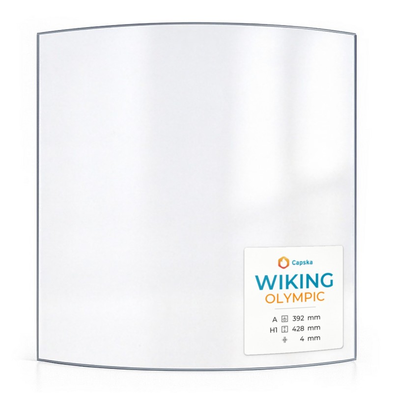 Wiking OLYMPIC Glass - Curved Panel for Wood Burning Stove