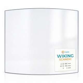 Vitre Wiking SCANDIC - Verre Courbe pour poêle à bois