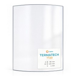 Termatech TT20 Glass - Curved glass panel for wood burning stove