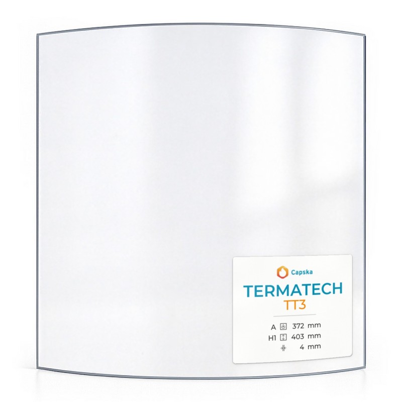 Termatech TT3 Glas - Kaminglas gebogen
