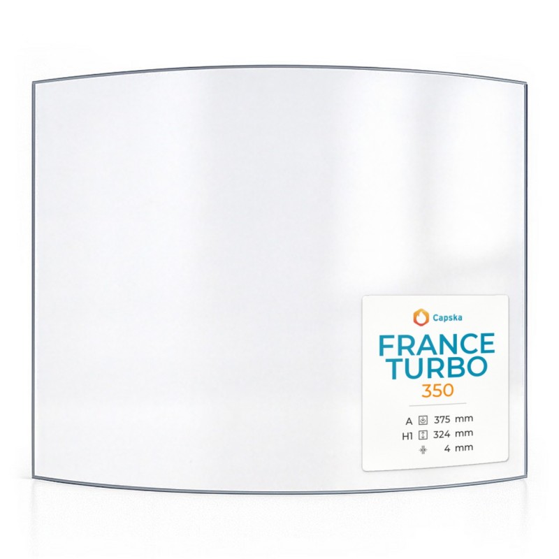 France Turbo 350 Glas - Kaminglas für Kaminofen