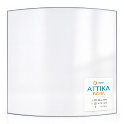 Vitre Attika BORA - Verre Courbe pour poêle à bois