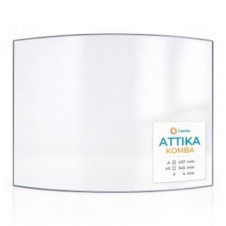 Vetro Attika KOMBA - Vetro Curvo per stufa a legna