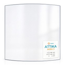 Vitre Attika MIRA 3 - Verre Courbe pour poêle à bois