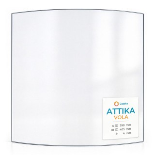 Attika VOLA Glas - in sich gebogenes Kaminglas für Kaminofen