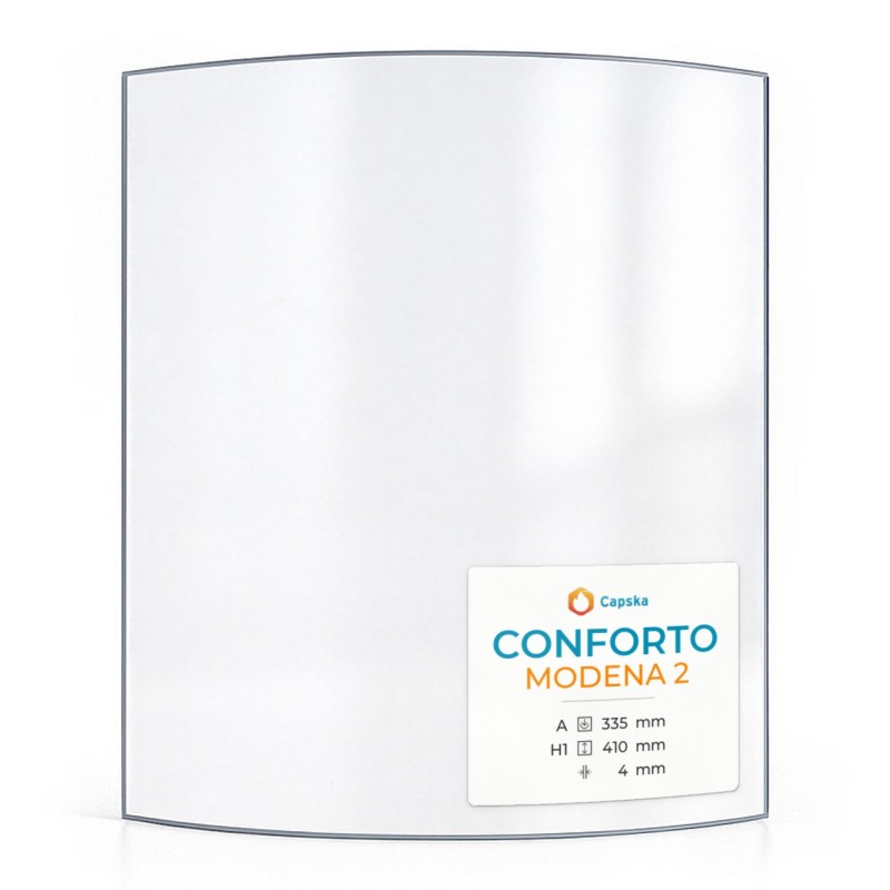 Vitre Conforto MODENA 2 - Verre Courbe pour poêle à bois