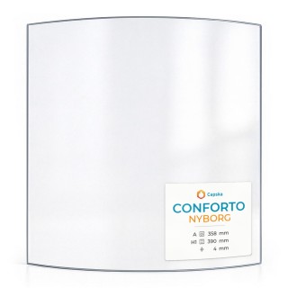 Vitre Conforto NYBORG - Verre Courbe pour poêle à bois