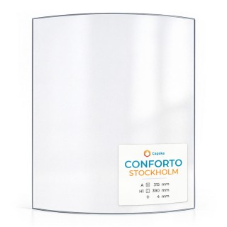 Vetro Conforto STOCKHOLM - Vetro Curvo per stufa a legna