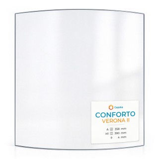 Conforto VERONA II Glass - Curved Glass Panel for Wood Burning Stove