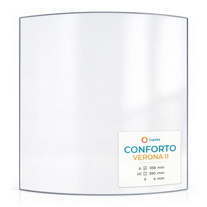 Vitre Conforto VERONA II - Verre Courbe pour poêle à bois
